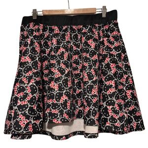 Women’s Torrid Hello Kitty Face Print Skater Skirt Sz 2